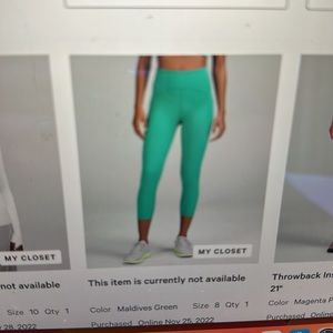 Lululemon power thru high rise crop 23”